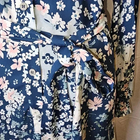 Shoshanna Petra Long- Sleeve Flounce Hem Mini Cottagecore Floral Dress Sz 4 - Picture 10 of 15